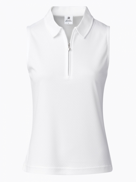 Daily Sports Peoria Sleeveless Polo Shirt - White i gruppen Golfklder hos Golfhandelen Strmstad AB (001-150-100)