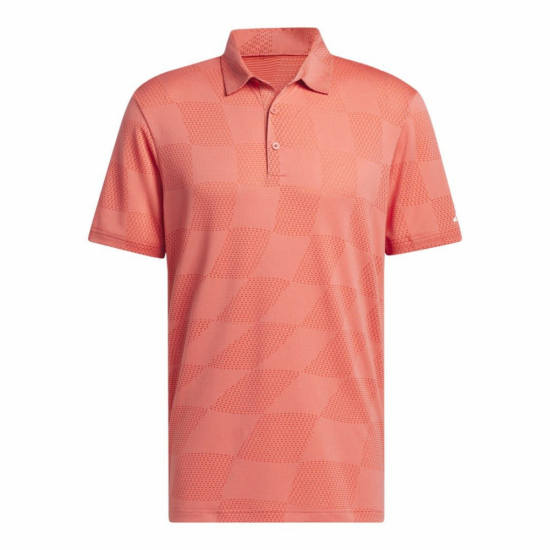 Adidas Mens Ultimate365 Textured Shirt - Preloved Scarlet i gruppen Golfklder / Golfklder Herr / Piktrjor hos Golfhandelen Strmstad AB (IU4410)