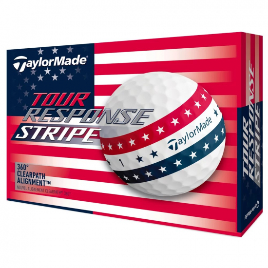 Taylormade Tour Response Stripe USA i gruppen Golfbollar / Nya Golfbollar hos Golfhandelen Strmstad AB (N2701201)