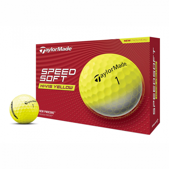 Taylormade 2024 SpeedSoft - Yellow i gruppen Golfbollar / Nya Golfbollar hos Golfhandelen Strmstad AB (V9910201)