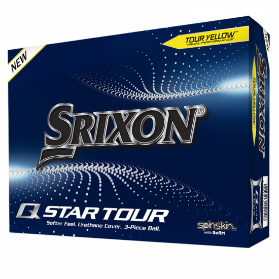 Srixon Q-Star Tour 2022 - Yellow i gruppen Golfbollar / Nya Golfbollar hos Golfhandelen Strömstad AB (10322507)