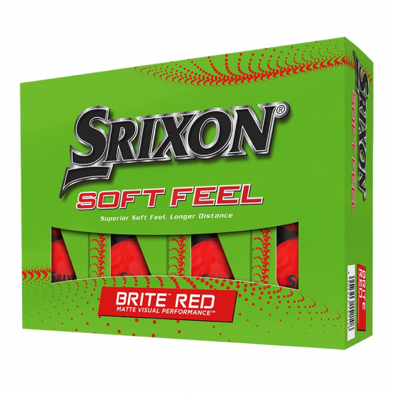 Srixon Soft Feel 2023 - Brite Red i gruppen Golfbollar / Nya Golfbollar hos Golfhandelen Strmstad AB (10334271)