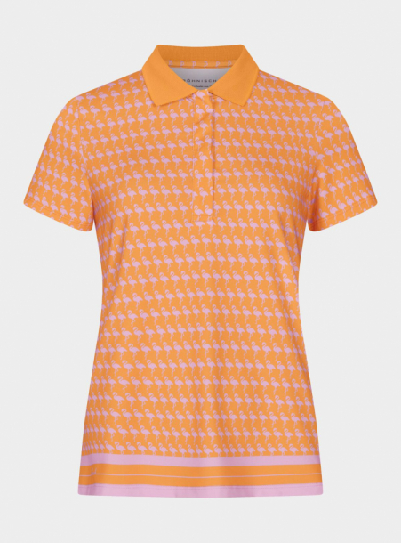 Rhnisch Deni Poloshirt - Flamingo Aop Orange i gruppen Golfklder / Golfklder Dam / Piktrjor hos Golfhandelen Strmstad AB (111521-T410)