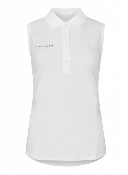Rhnisch Nicky Sleeveless Poloshirt - White i gruppen Golfklder / Golfklder Dam / Piktrjor hos Golfhandelen Strmstad AB (111901-0010)