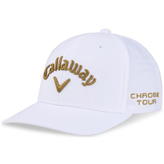 Callaway Tour Authentic Performance Pro Adjustable Cap - White/Gold i gruppen Golfklder / Kepsar hos Golfhandelen Strmstad AB (5224196)