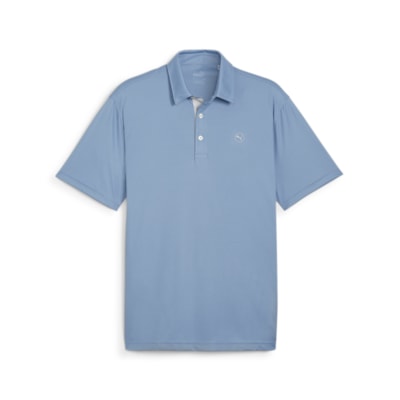 Puma Mens Pure Solid Polo - Zen Blue i gruppen Golfklder / Golfklder Herr / Piktrjor hos Golfhandelen Strmstad AB (625107-008)