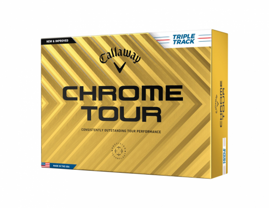 Callaway Chrome Tour 2024 Triple Track - White i gruppen Golfbollar / Nya Golfbollar hos Golfhandelen Strmstad AB (64320611280)