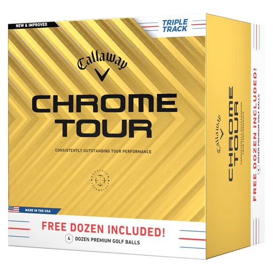 Callaway Chrome Tour 2024 Triple Track - Kp 4 dussin, betala fr 3! i gruppen Golfbollar / Nya Golfbollar hos Golfhandelen Strmstad AB (6432061568015)