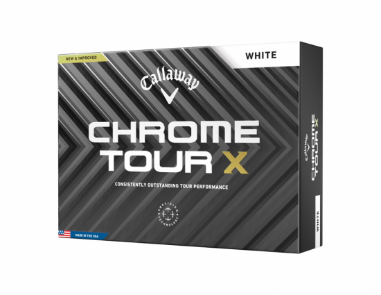 Callaway Chrome Tour X 2024 - White i gruppen Golfbollar / Nya Golfbollar hos Golfhandelen Strmstad AB (643226112)