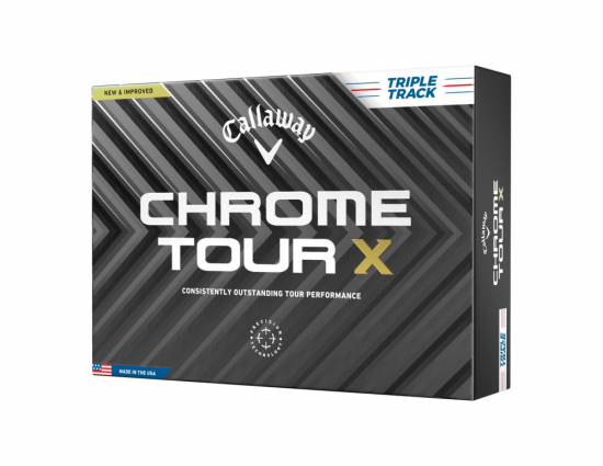 Callaway Chrome Tour X 2024 Triple Track - White i gruppen Golfbollar / Nya Golfbollar hos Golfhandelen Strmstad AB (64322611280)