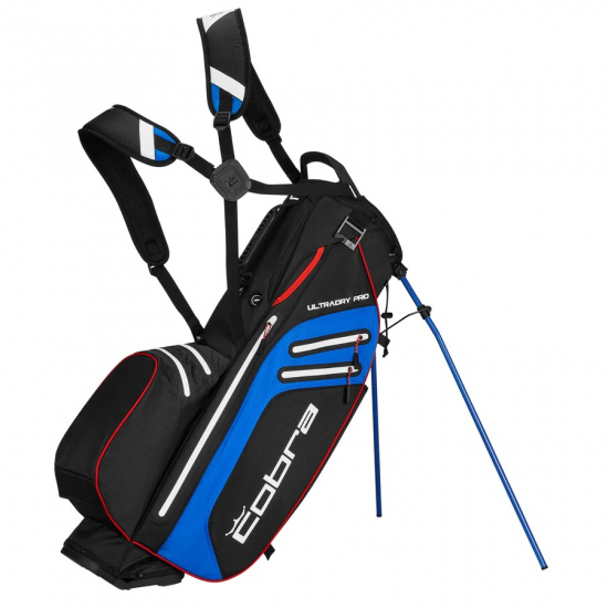 Cobra Ultradry Pro Stand Bag 2023 - Puma Black/Electric Blue i gruppen Golfbagar / Brbagar hos Golfhandelen Strmstad AB (909589-005)