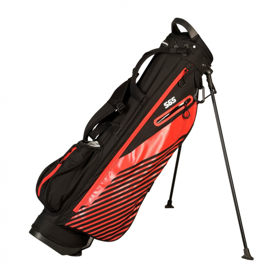Europa S65 Standbag - Black/Red i gruppen Golfbagar / Pencilbagar hos Golfhandelen Strmstad AB (BG6S13)