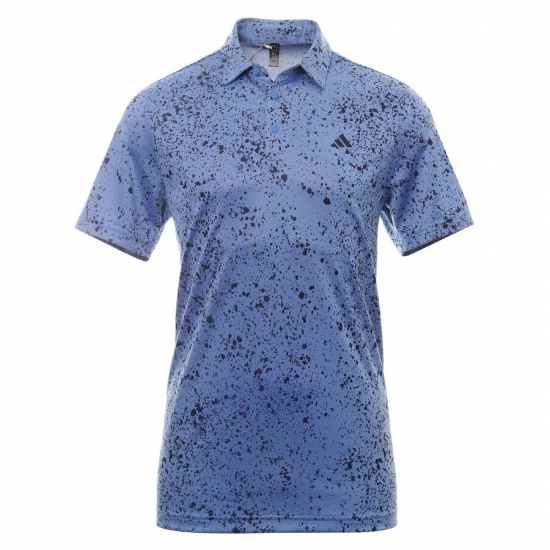Adidas Mens Jacquard Shirt - Blue Fusion/Collegiate Navy/Lucid Blue i gruppen Golfklder / Golfklder Herr / Piktrjor hos Golfhandelen Strmstad AB (HS1116)