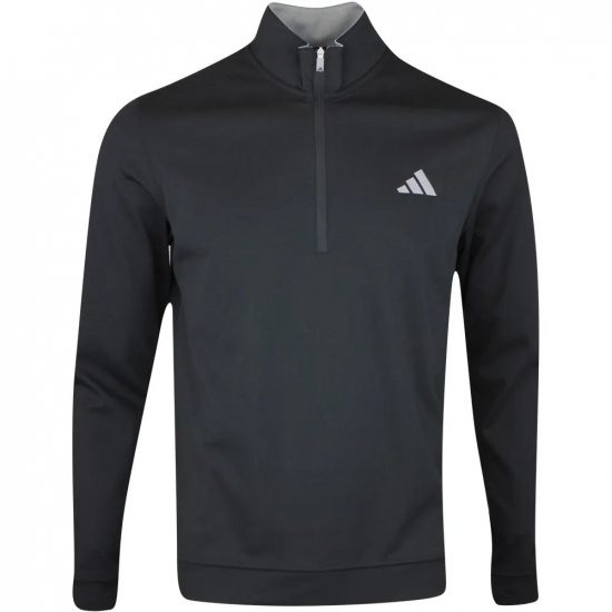 Adidas Mens Elevated 1/4-Zip Pullover - Black i gruppen Golfklder / Golfklder Herr / Trjor hos Golfhandelen Strmstad AB (IB6115)