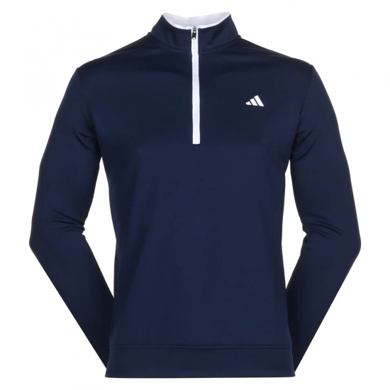 Adidas Mens Lightweight 1/2-Zip - Navy i gruppen Golfklder / Golfklder Herr / Trjor hos Golfhandelen Strmstad AB (IU4511)
