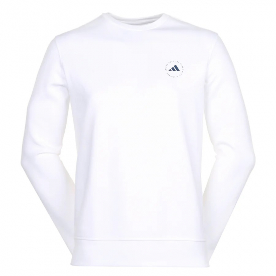 Adidas Mens Crew Neck Sweater - White i gruppen Golfklder / Golfklder Herr / Trjor hos Golfhandelen Strmstad AB (IU4517)