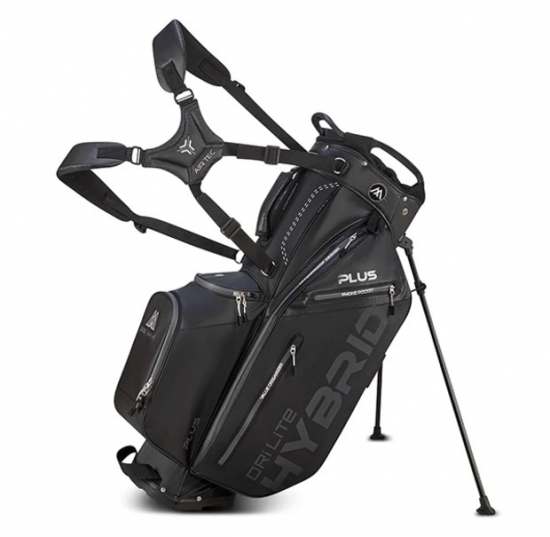 Big Max Dri Lite Hybrid Plus Standbag - Black i gruppen Golfbagar / Brbagar hos Golfhandelen Strmstad AB (MX-B23.24.01.01)