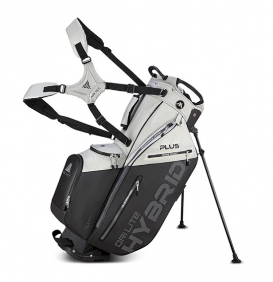 Big Max Dri Lite Hybrid Plus Standbag - Grey/Black i gruppen Golfbagar / Brbagar hos Golfhandelen Strmstad AB (MX-B23.24.11.01)