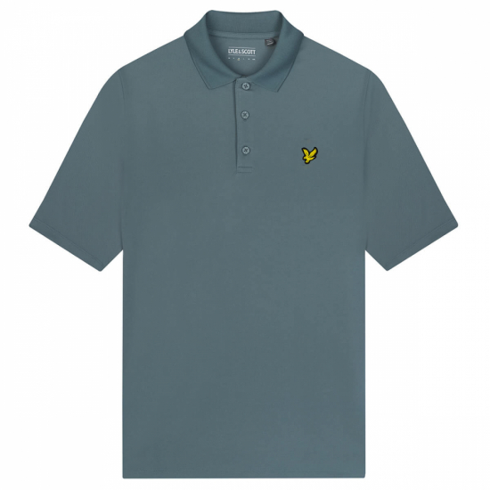Lyle & Scott Mens Tech Polo Shirt - Iron Blue i gruppen Golfklder / Golfklder Herr / Piktrjor hos Golfhandelen Strmstad AB (SP1760GTR-X182)