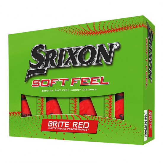 Srixon Soft Feel 2023 - Brite Red i gruppen Golfbollar / Nya Golfbollar hos Golfhandelen Strmstad AB (SRX-SF23R)