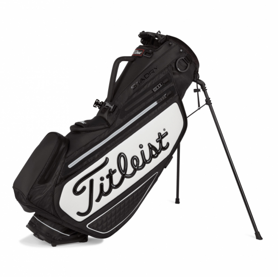 Titleist Premium StaDry Stand Bag - Black/White i gruppen Golfbagar / Brbagar hos Golfhandelen Strmstad AB (TB22SXSF2E-01)