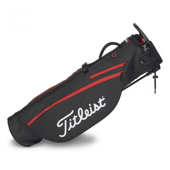 Titleist Premium Carry Bag - Black/Black/Red i gruppen Golfbagar / Pencilbagar hos Golfhandelen Strmstad AB (TB23CY1-006)