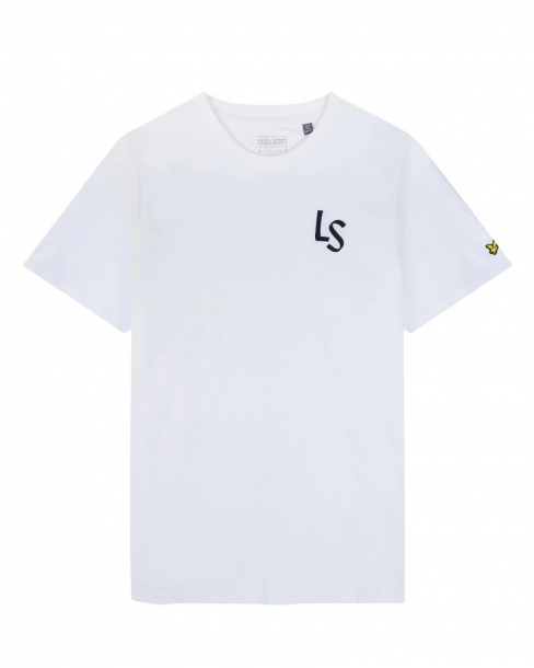 Lyle & Scott LS Logo T-Shirt - White i gruppen Golfklder / Golfklder Herr / Piktrjor hos Golfhandelen Strmstad AB (TS2060G-626)