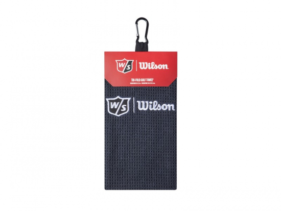 Wilson Staff Tri-Fold Towel - Black i gruppen Tillbehr  / Handdukar hos Golfhandelen Strmstad AB (WGA9000102)