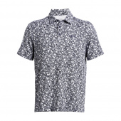 Under Armour Mens Playoff 3.0 Printed Polo - Midnight Navy/White