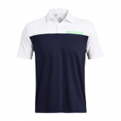 Under Armour Mens UA T2G Color Block Polo - Midnight Navy/White