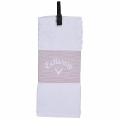 Callaway Trifold Towel 2023 - Mauve/White