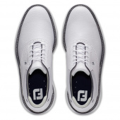 Footjoy Mens FJ Traditions Spikeless Wide - White/Navy