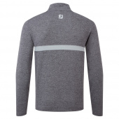 Footjoy Mens Inset Stripe Midlayer Chill-Out - Heather Gravel/Heather Grey Cliff