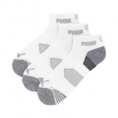 Puma Essential 1/4 Cut Socks 3-Pack - White