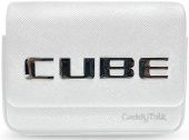 CaddyTalk Cube Rangefinder - Silver with White Cover