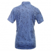 Adidas Mens Jacquard Shirt - Blue Fusion/Collegiate Navy/Lucid Blue