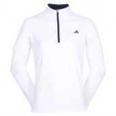 Adidas Mens Lightweight 1/4 Zip - White